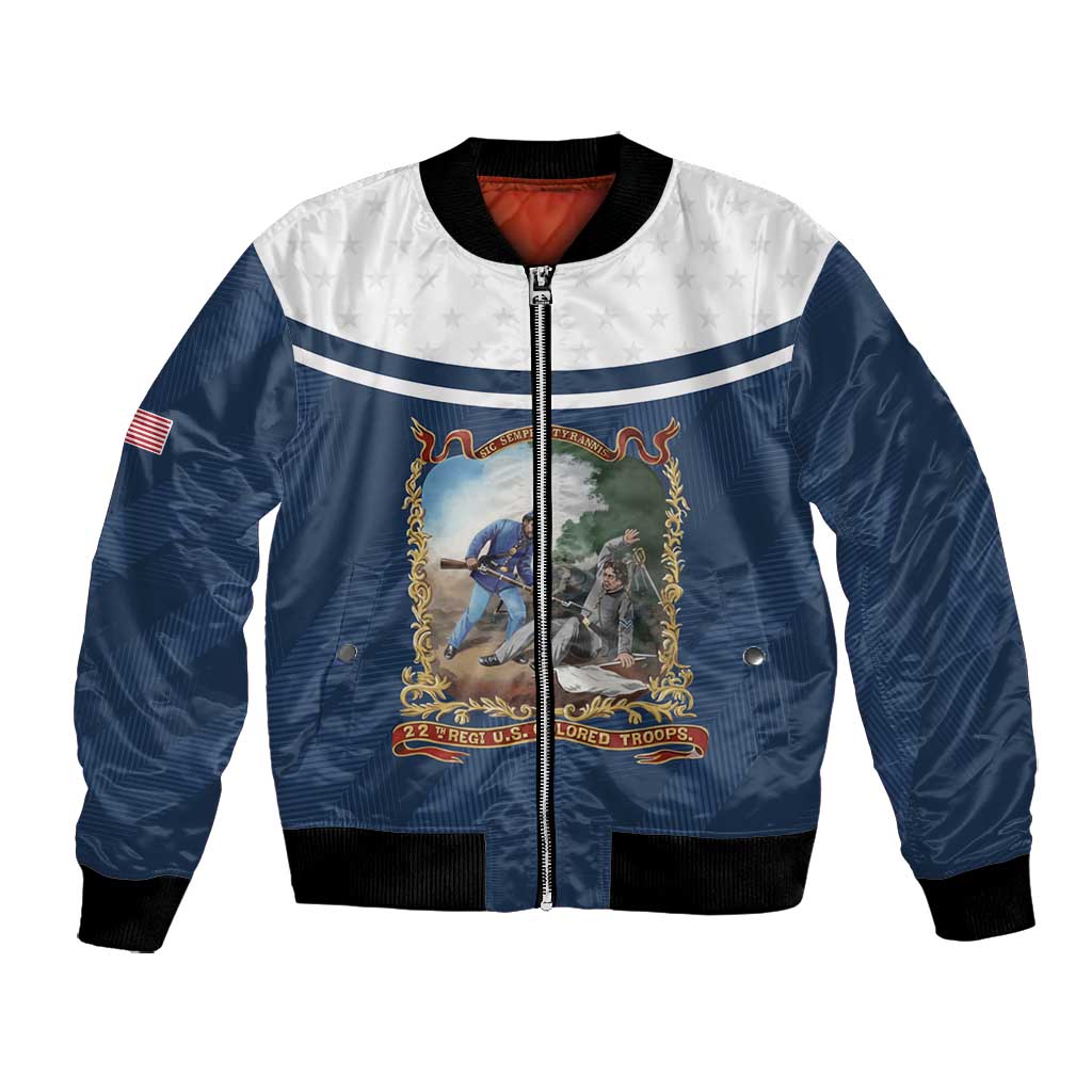 Personalized 22nd United States Colored Troops Bomber Jacket E Pluribus Unum - Wonder Print Shop
