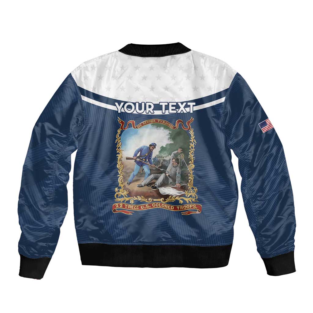 Personalized 22nd United States Colored Troops Bomber Jacket E Pluribus Unum - Wonder Print Shop