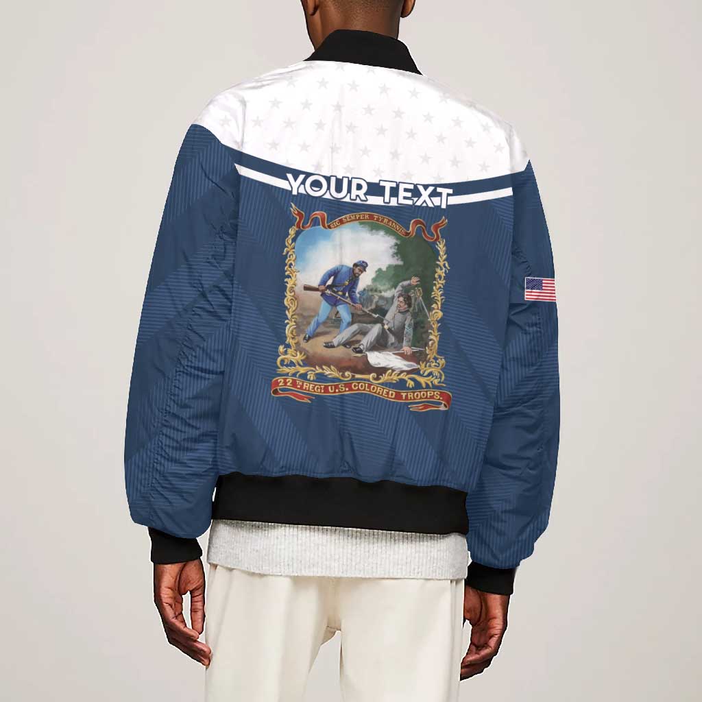 Personalized 22nd United States Colored Troops Bomber Jacket E Pluribus Unum - Wonder Print Shop