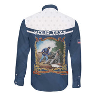 Personalized 22nd United States Colored Troops Long Sleeve Button Shirt E Pluribus Unum - Wonder Print Shop