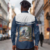 Personalized 22nd United States Colored Troops Long Sleeve Button Shirt E Pluribus Unum - Wonder Print Shop