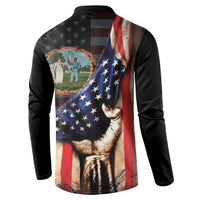 3rd United States Colored Troops Button Sweatshirt Flag of Freedom