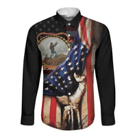 24th Regiment USCT Long Sleeve Button Shirt Flag of Freedom - Wonder Print Shop