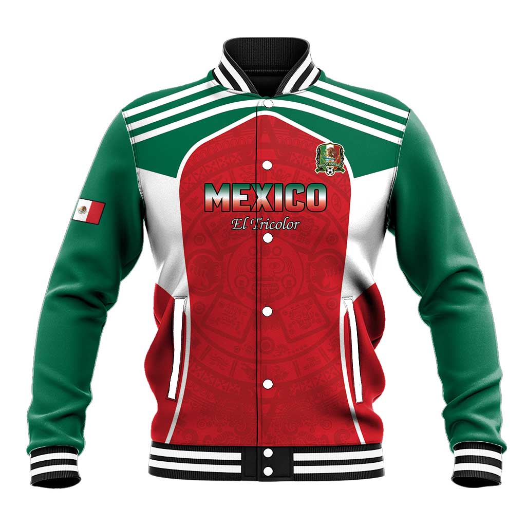 Custom Mexico Football 2026 Baseball Jacket Viva El Tri