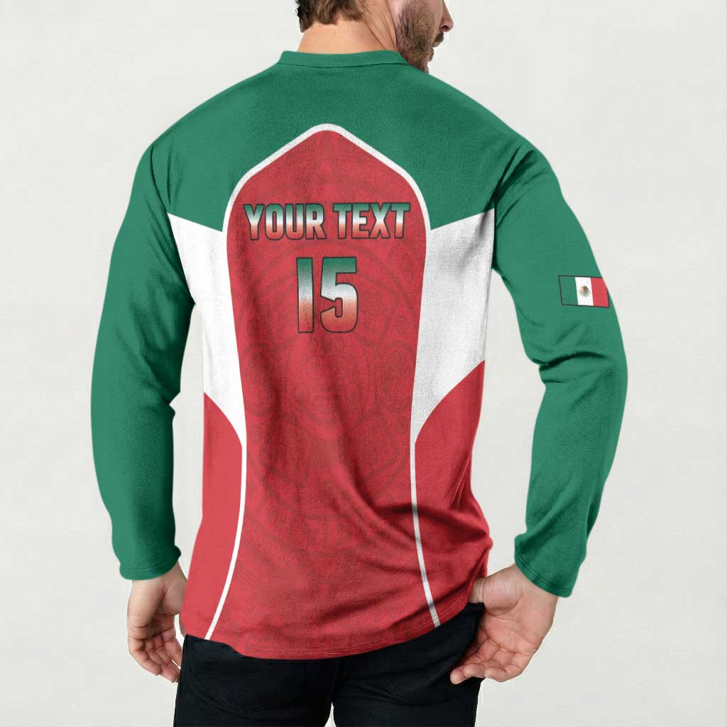 Custom Mexico Football 2026 Button Sweatshirt Viva El Tri
