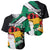 Personalised Nigeria Juneteenth Baseball Jersey Africa Map - Happy Freedom Day