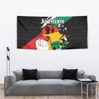 Nigeria Juneteenth Tapestry Africa Map - Happy Freedom Day