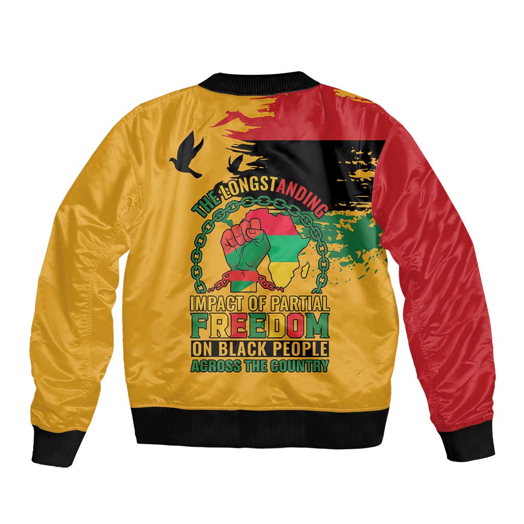 Juneteenth African American Bomber Jacket Free-ish Since 1865