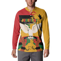 Juneteenth African American Button Sweatshirt Free-ish Since 1865