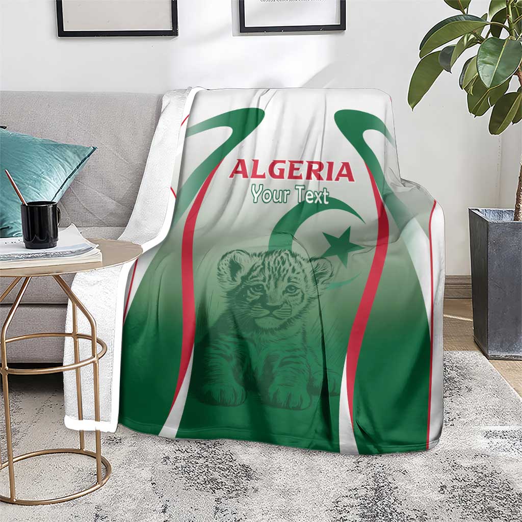 Algeria Rugby Custom Blanket Go Lion Cubs