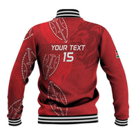 Kenya Rugby Custom Baseball Jacket Go Champions Simbas - Red Color
