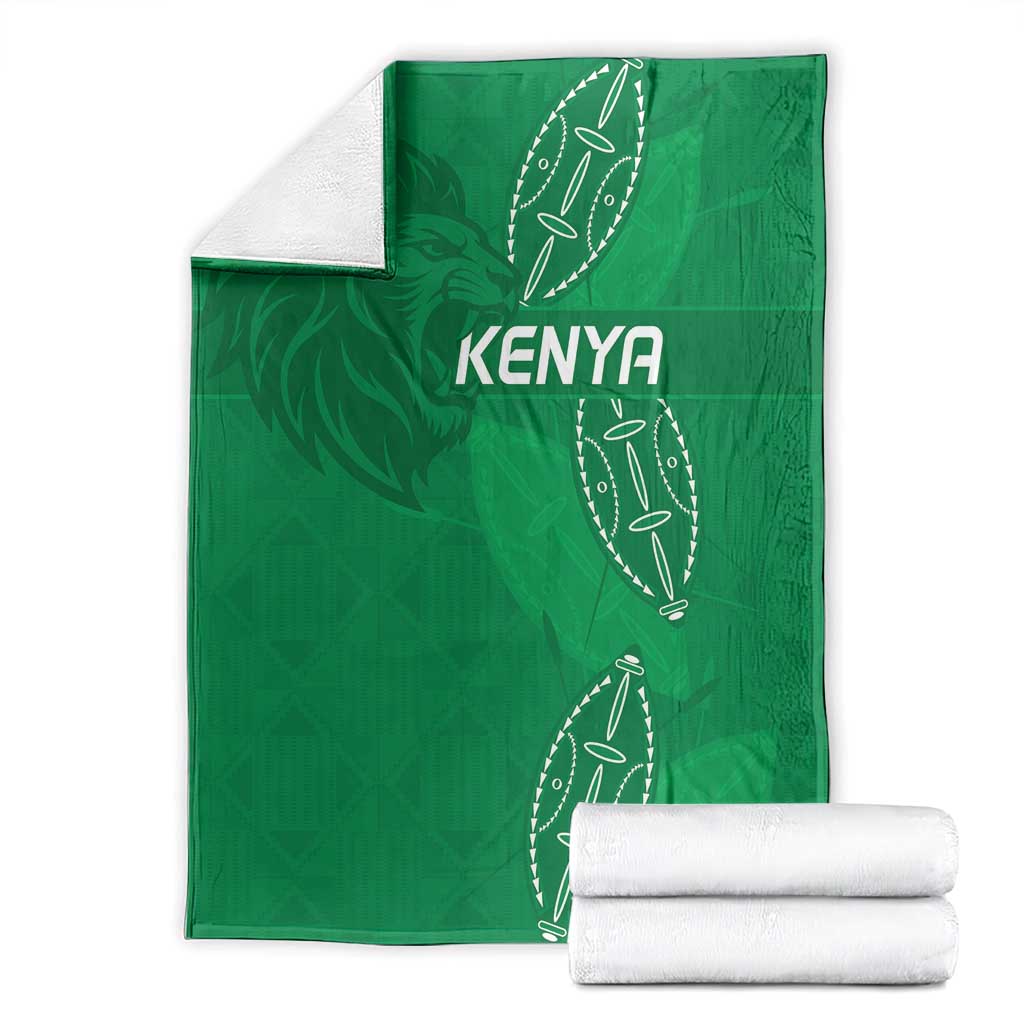 Kenya Rugby Blanket Go Champions Simbas - Green Color