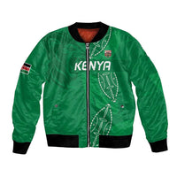 Kenya Rugby Custom Bomber Jacket Go Champions Simbas - Green Color