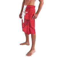 Custom Denmark Football Lavalava Red and Whites Scandinavia Pattern - Wonder Print Shop