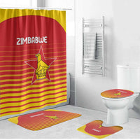 Zimbabwe Cricket Bathroom Set Go Chevrons Go - Wonder Print Shop