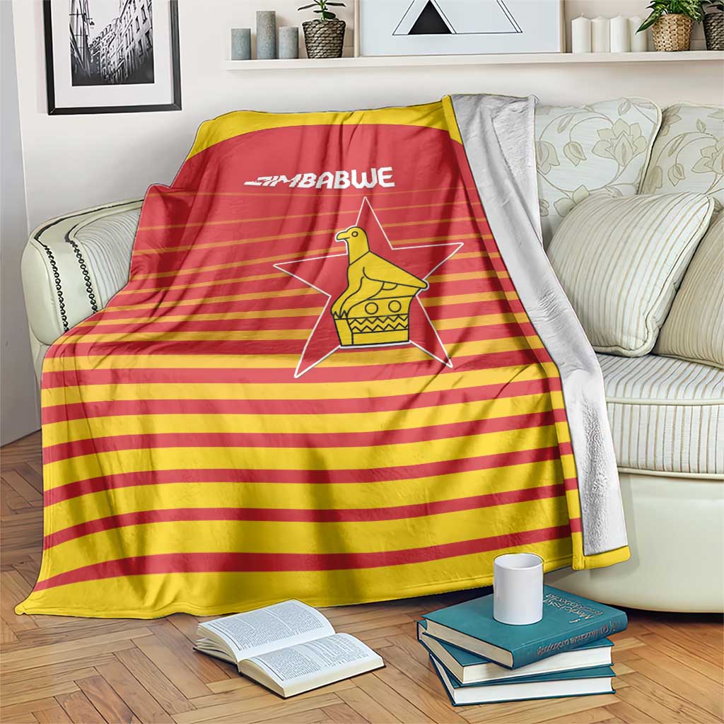 Zimbabwe Cricket Blanket Go Chevrons Go - Wonder Print Shop