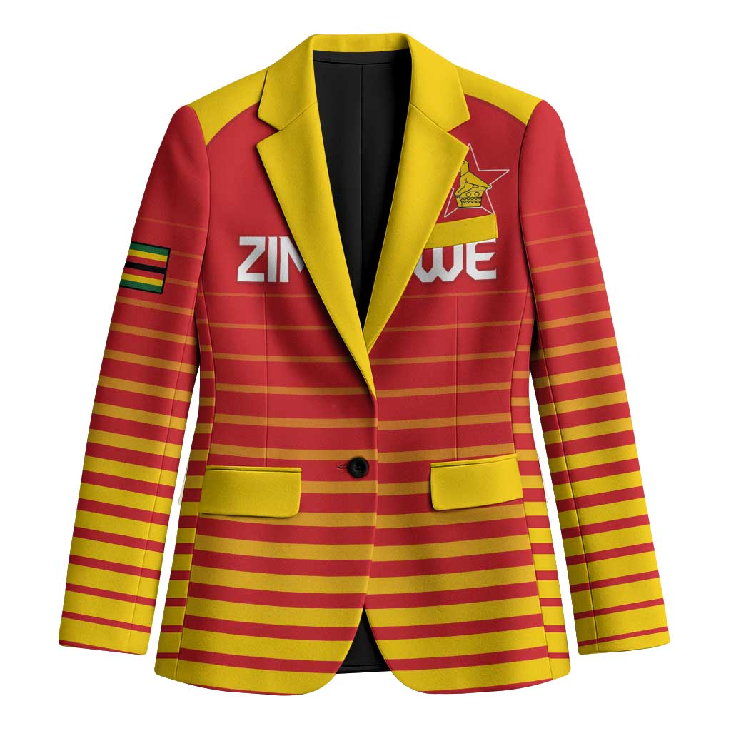 Custom Zimbabwe Cricket Blazer Go Chevrons Go - Wonder Print Shop