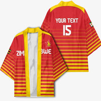 Custom Zimbabwe Cricket Kimono Go Chevrons Go - Wonder Print Shop