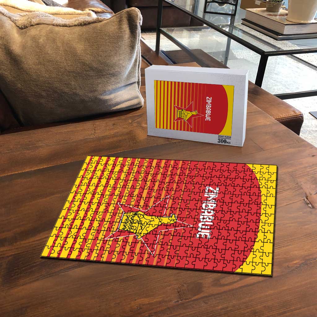 Zimbabwe Cricket Puzzle Go Chevrons Go - Wonder Print Shop