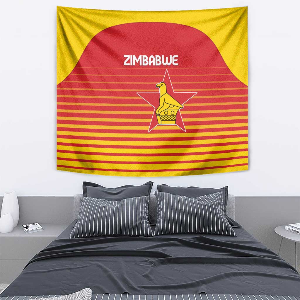 Zimbabwe Cricket Tapestry Go Chevrons Go - Wonder Print Shop