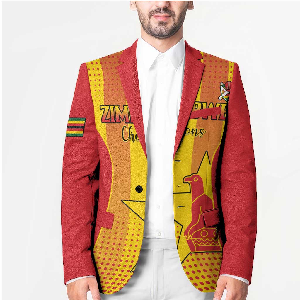 Custom Zimbabwe Cricket Blazer Go Champions - Wonder Print Shop