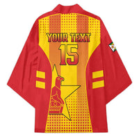 Custom Zimbabwe Cricket Kimono Go Champions - Wonder Print Shop