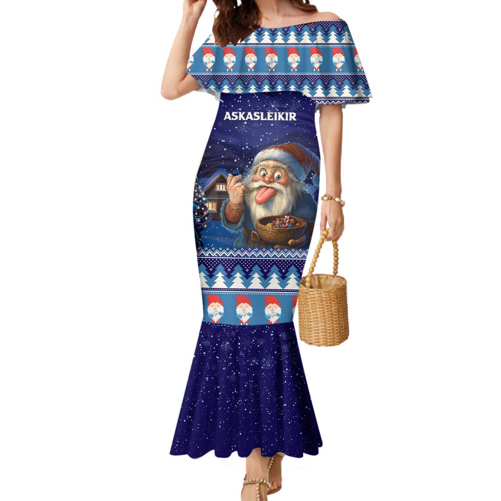 Iceland Christmas Askasleikir Mermaid Dress The Yule Lads Bowl Licker - Wonder Print Shop