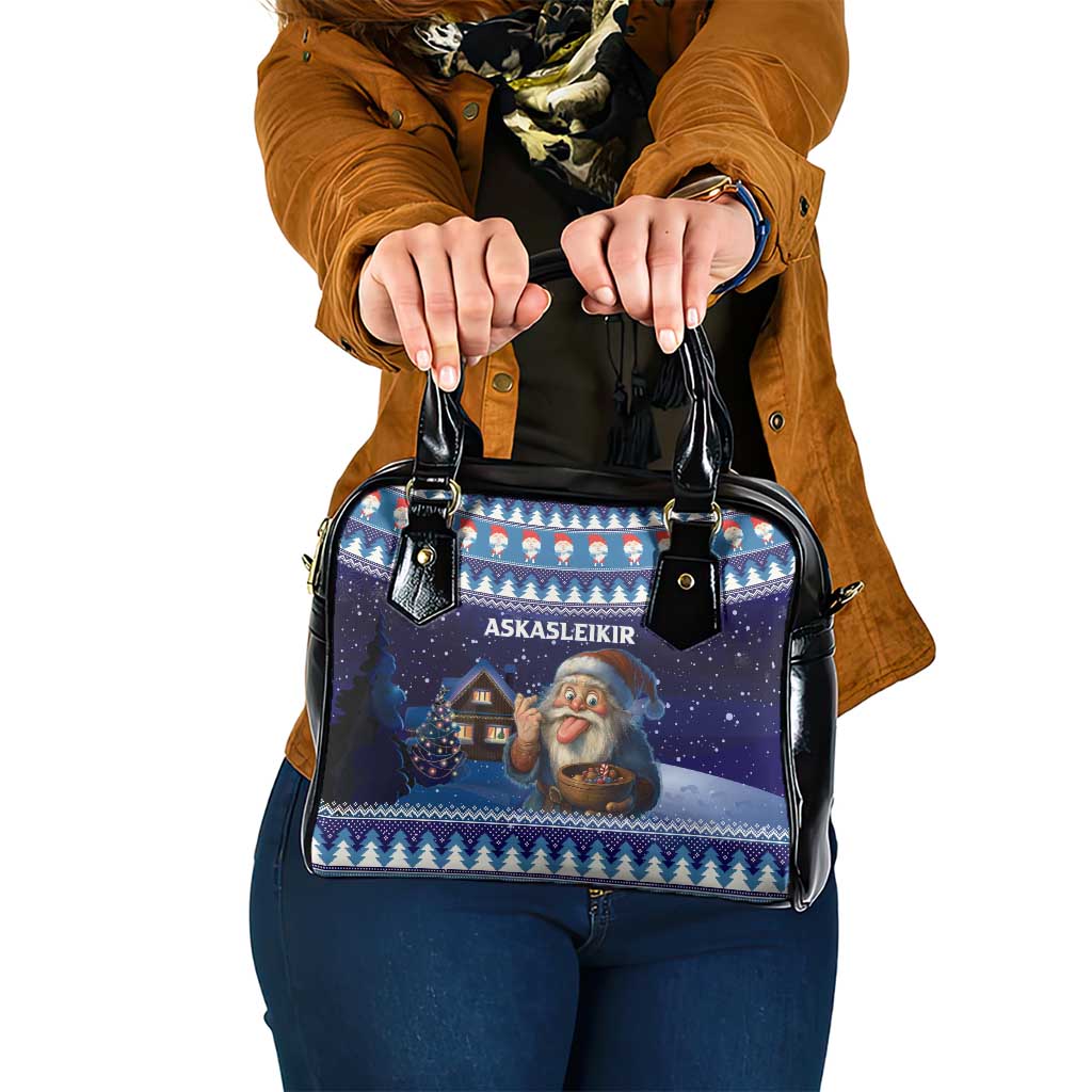 Iceland Christmas Askasleikir Shoulder Handbag The Yule Lads Bowl Licker