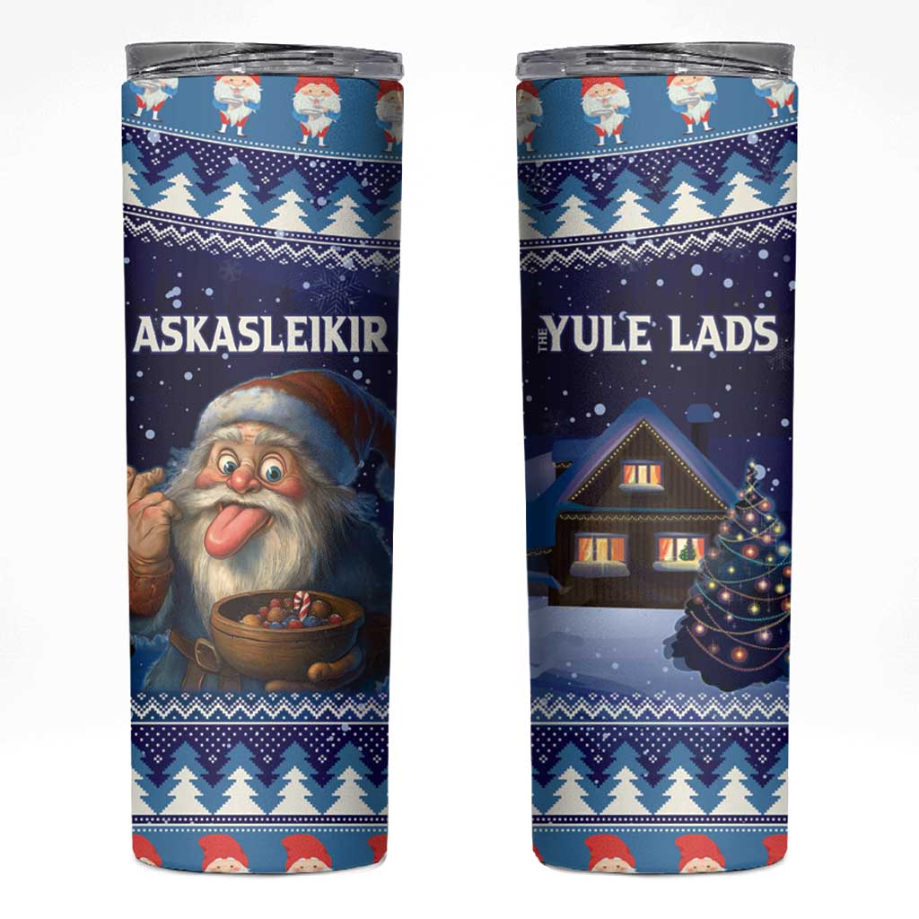 Iceland Christmas Askasleikir Skinny Tumbler The Yule Lads Bowl Licker