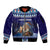 Iceland Christmas Askasleikir Sleeve Zip Bomber Jacket The Yule Lads Bowl Licker