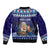 Iceland Christmas Askasleikir Sleeve Zip Bomber Jacket The Yule Lads Bowl Licker