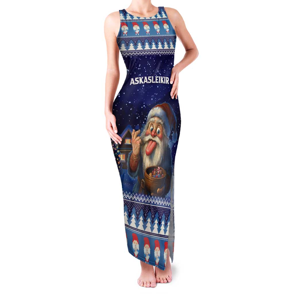 Iceland Christmas Askasleikir Tank Maxi Dress The Yule Lads Bowl Licker