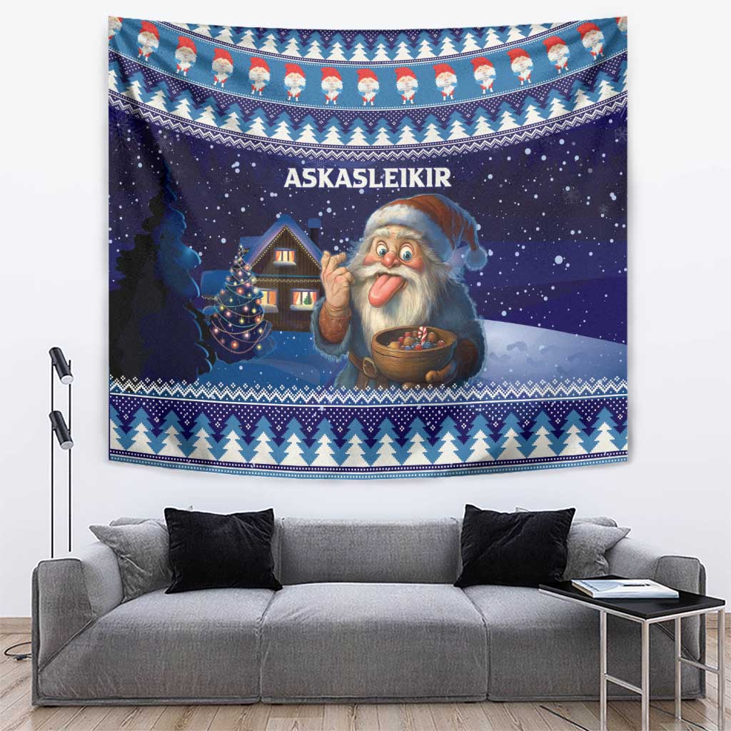 Iceland Christmas Askasleikir Tapestry The Yule Lads Bowl Licker