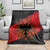 Albania Independence Day Blanket Albanian Eagle - Grunge Style