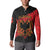 Albania Independence Day Button Sweatshirt Albanian Eagle - Grunge Style - Wonder Print Shop