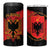 Albania Independence Day 4 in 1 Can Cooler Tumbler Albanian Eagle - Grunge Style - Wonder Print Shop