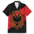 Albania Independence Day Family Matching Mermaid Dress and Hawaiian Shirt Albanian Eagle - Grunge Style - Wonder Print Shop