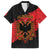 Albania Independence Day Family Matching Off The Shoulder Long Sleeve Dress and Hawaiian Shirt Albanian Eagle - Grunge Style - Wonder Print Shop