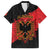 Albania Independence Day Family Matching Off Shoulder Short Dress and Hawaiian Shirt Albanian Eagle - Grunge Style - Wonder Print Shop