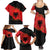 Albania Independence Day Family Matching Summer Maxi Dress and Hawaiian Shirt Albanian Eagle - Grunge Style - Wonder Print Shop