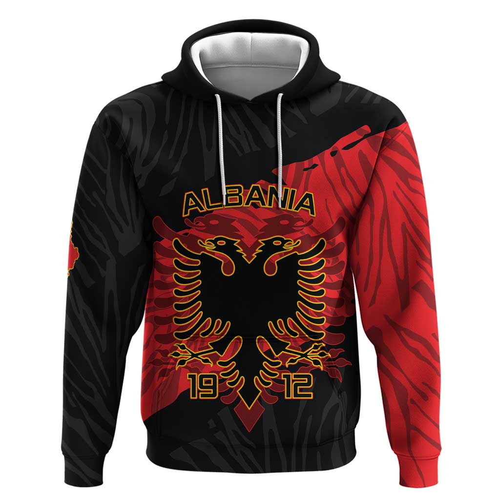 Albania Independence Day Hoodie Albanian Eagle - Grunge Style