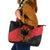 Albania Independence Day Leather Tote Bag Albanian Eagle - Grunge Style - Wonder Print Shop