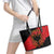 Albania Independence Day Leather Tote Bag Albanian Eagle - Grunge Style - Wonder Print Shop