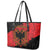 Albania Independence Day Leather Tote Bag Albanian Eagle - Grunge Style - Wonder Print Shop