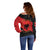 Albania Independence Day Off Shoulder Sweater Albanian Eagle - Grunge Style - Wonder Print Shop