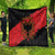 Albania Independence Day Quilt Albanian Eagle - Grunge Style - Wonder Print Shop