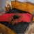 Albania Independence Day Quilt Albanian Eagle - Grunge Style - Wonder Print Shop