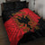 Albania Independence Day Quilt Bed Set Albanian Eagle - Grunge Style - Wonder Print Shop