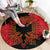 Albania Independence Day Round Carpet Albanian Eagle - Grunge Style