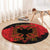 Albania Independence Day Round Carpet Albanian Eagle - Grunge Style